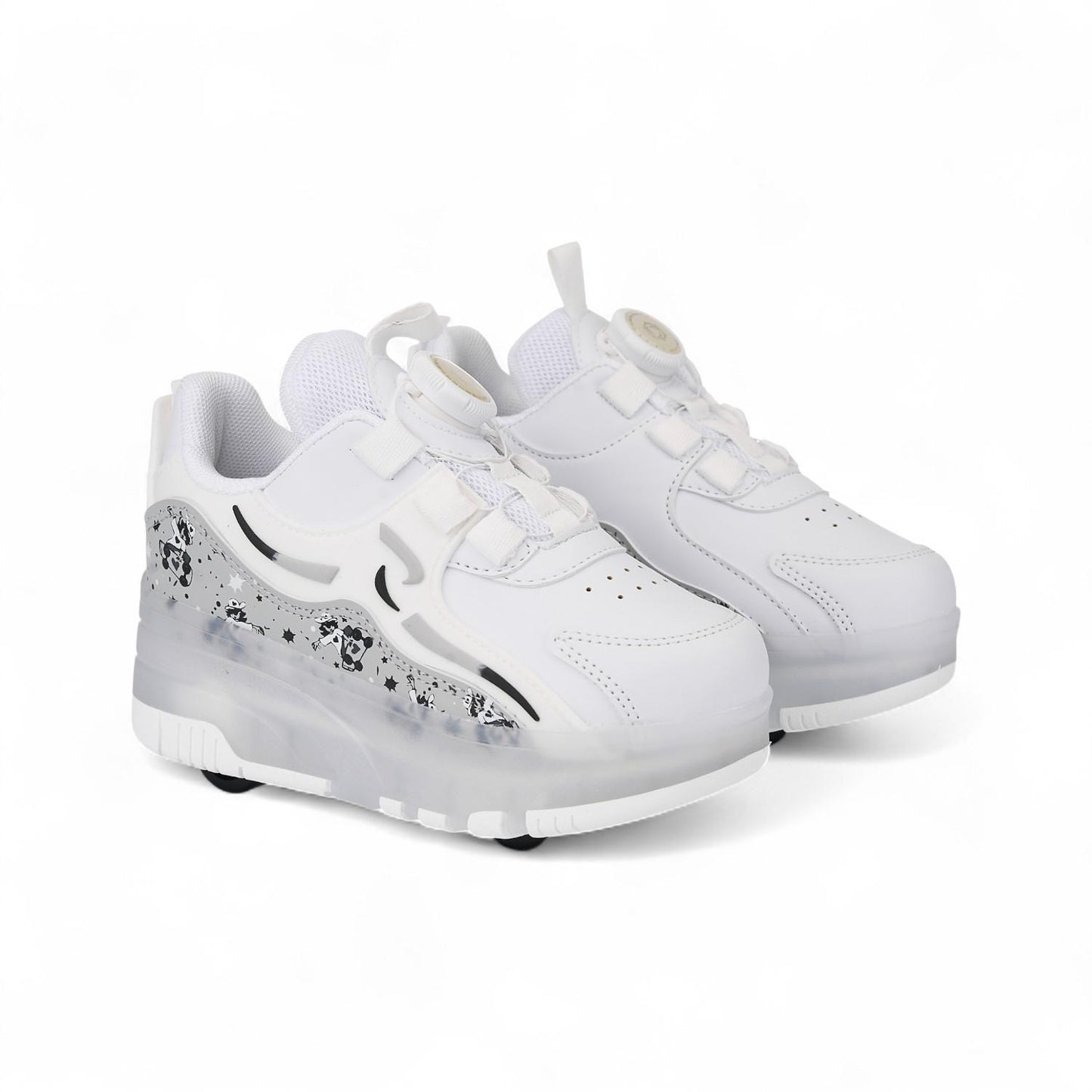 Roll Step Işıklı Patenli Tekerlekli Spor Ayakkabı