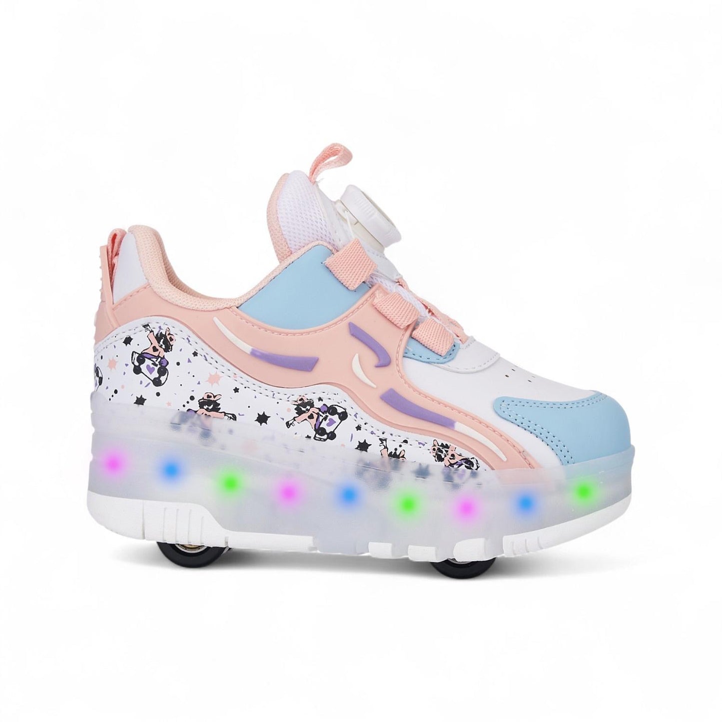 Roll Step Işıklı Patenli Tekerlekli Spor Ayakkabı