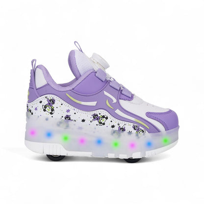 Roll Step Işıklı Patenli Tekerlekli Spor Ayakkabı