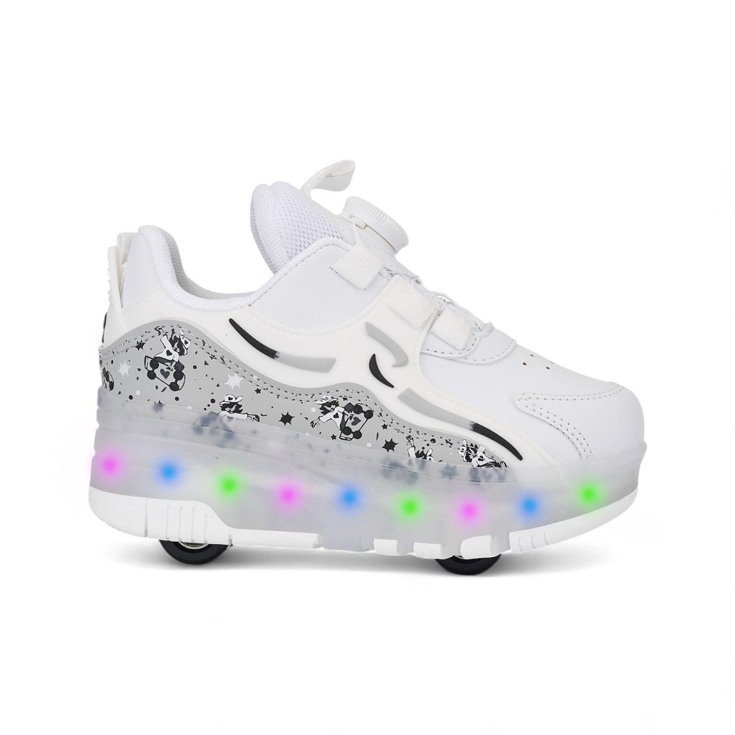 Roll Step Işıklı Patenli Tekerlekli Spor Ayakkabı